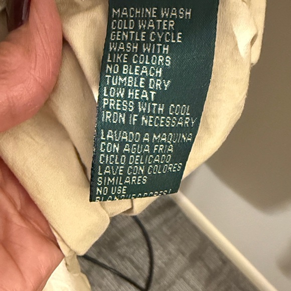 Ralph Lauren Cream Button Down Shirt - Picture 3 of 5